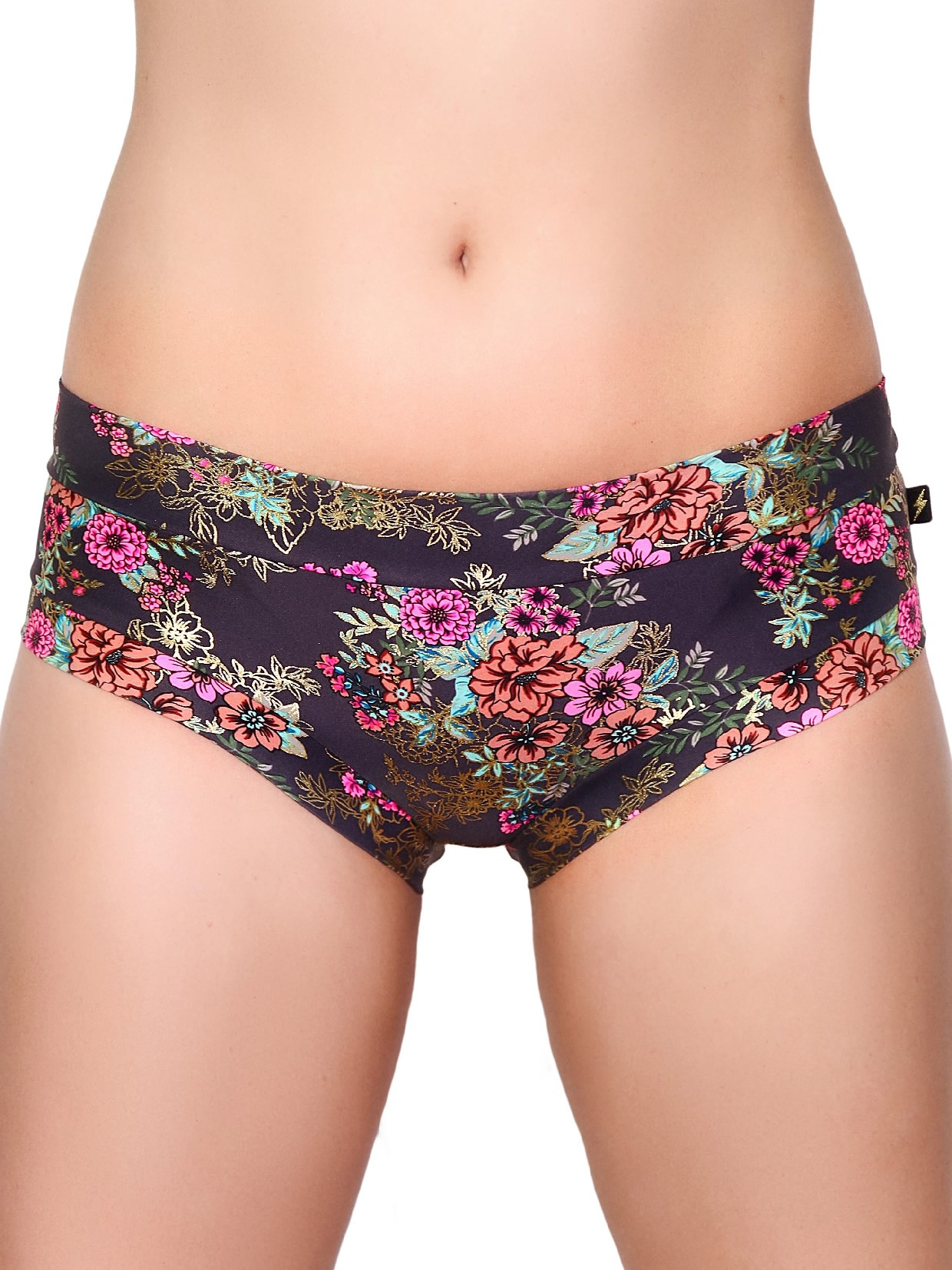 Cleo The Hurricane Gunmetal Garden Hot Pants