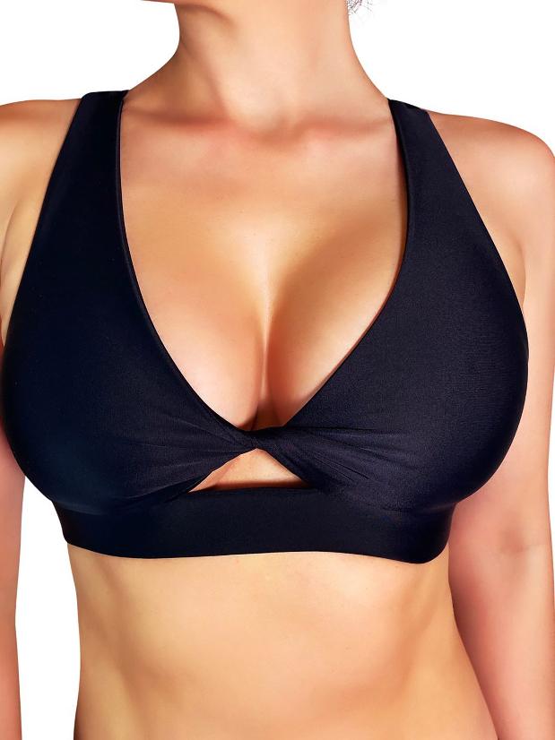 Cleo The Hurricane Fawnia Twist Sports Bra - Black