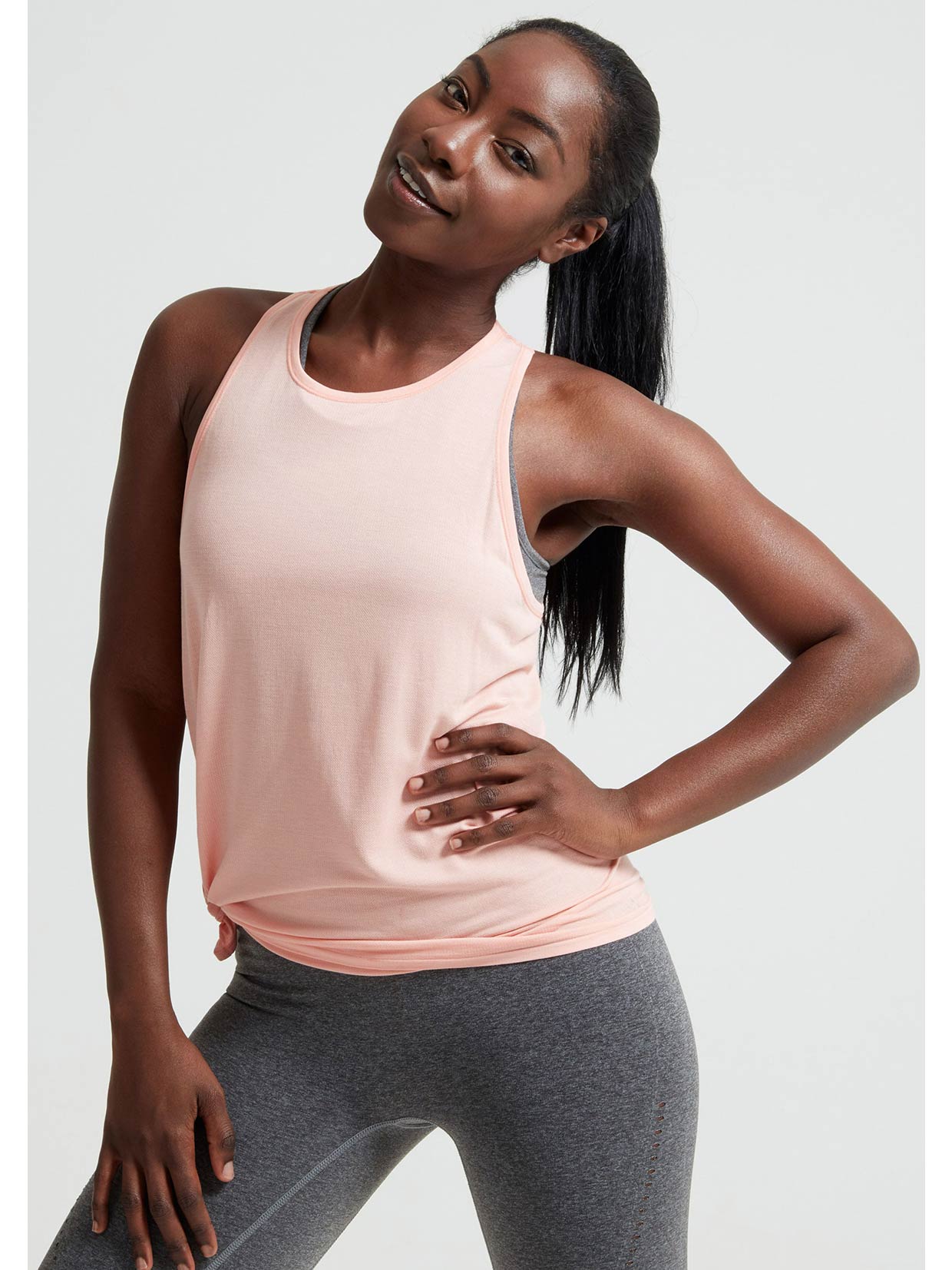 Jilla Active Midsummer Bamboo Tank - Peach