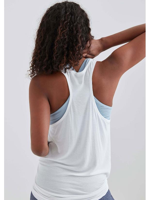 Jilla Active Midsummer Bamboo Tank - White