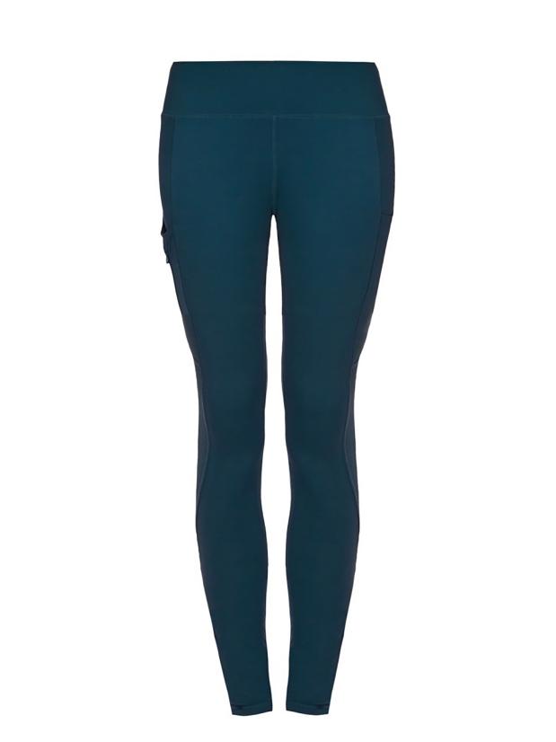 Yoga Leggs Teal Zip Leggings