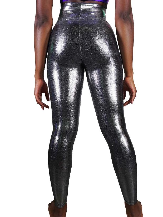 Cleo The Hurricane Chrome High-Rise Leggings