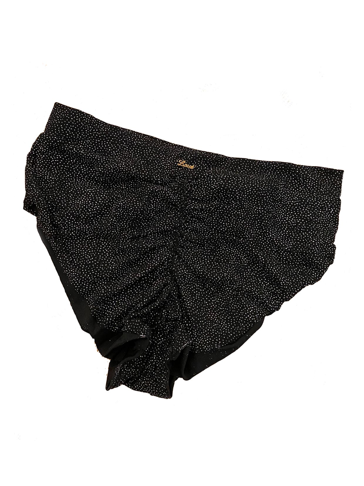 Sapphire Hot Pants - Shimmer Me Black High Waisted Bottoms