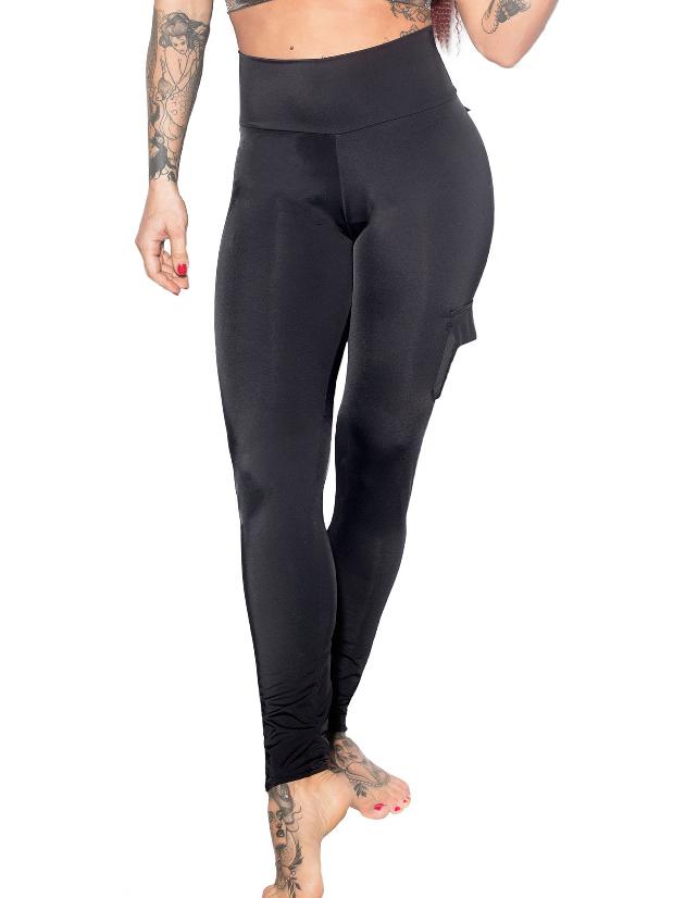 Wink Valencia Eco Cargo Leggings - Black