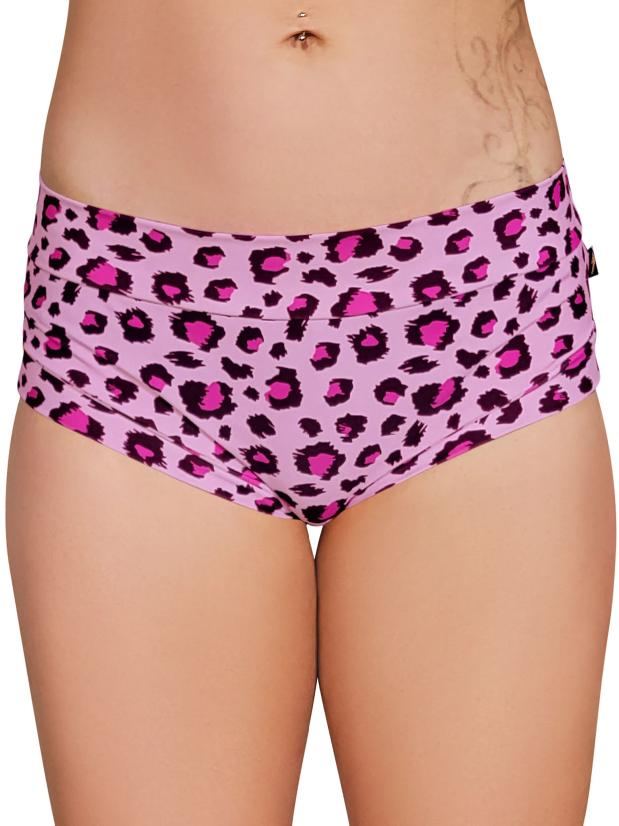 Cleo The Hurricane Hot Pants - Pink Leopard