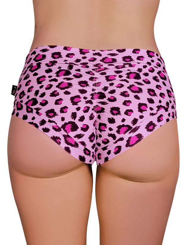 Cleo The Hurricane Hot Pants - Pink Leopard