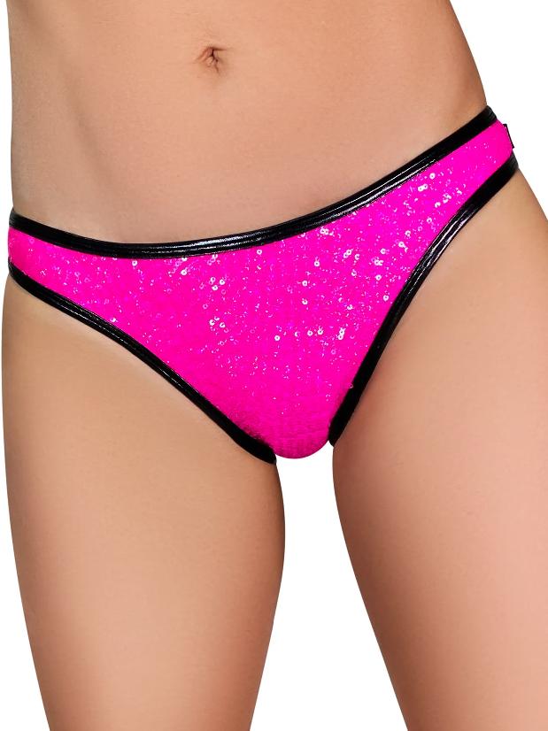 Cleo The Hurricane Skimpy Pants - Hot Pink Sequin